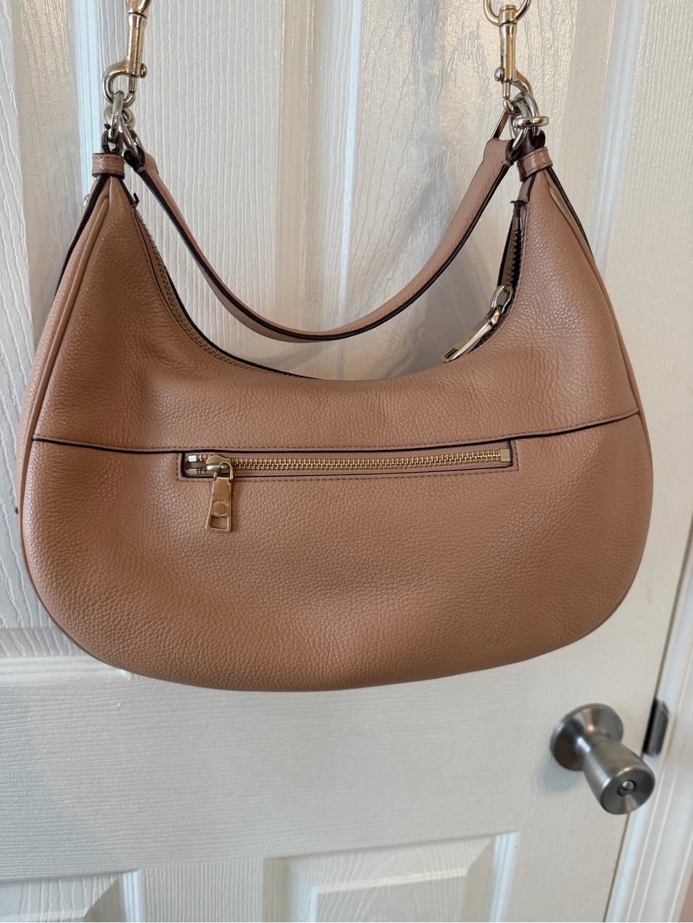 Coach Pebbled Leather Hobo in Tan Brown with Gold Hardware - Picture 5 of 10